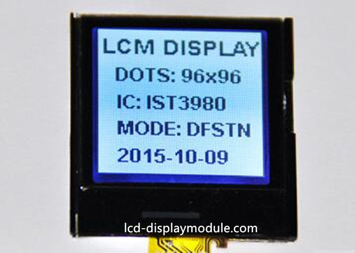 DFSTN منفی 96 * 96 ماژول نمایشگر LCD LED سفید 22.135mm * 22.135 میلی متر مشاهده